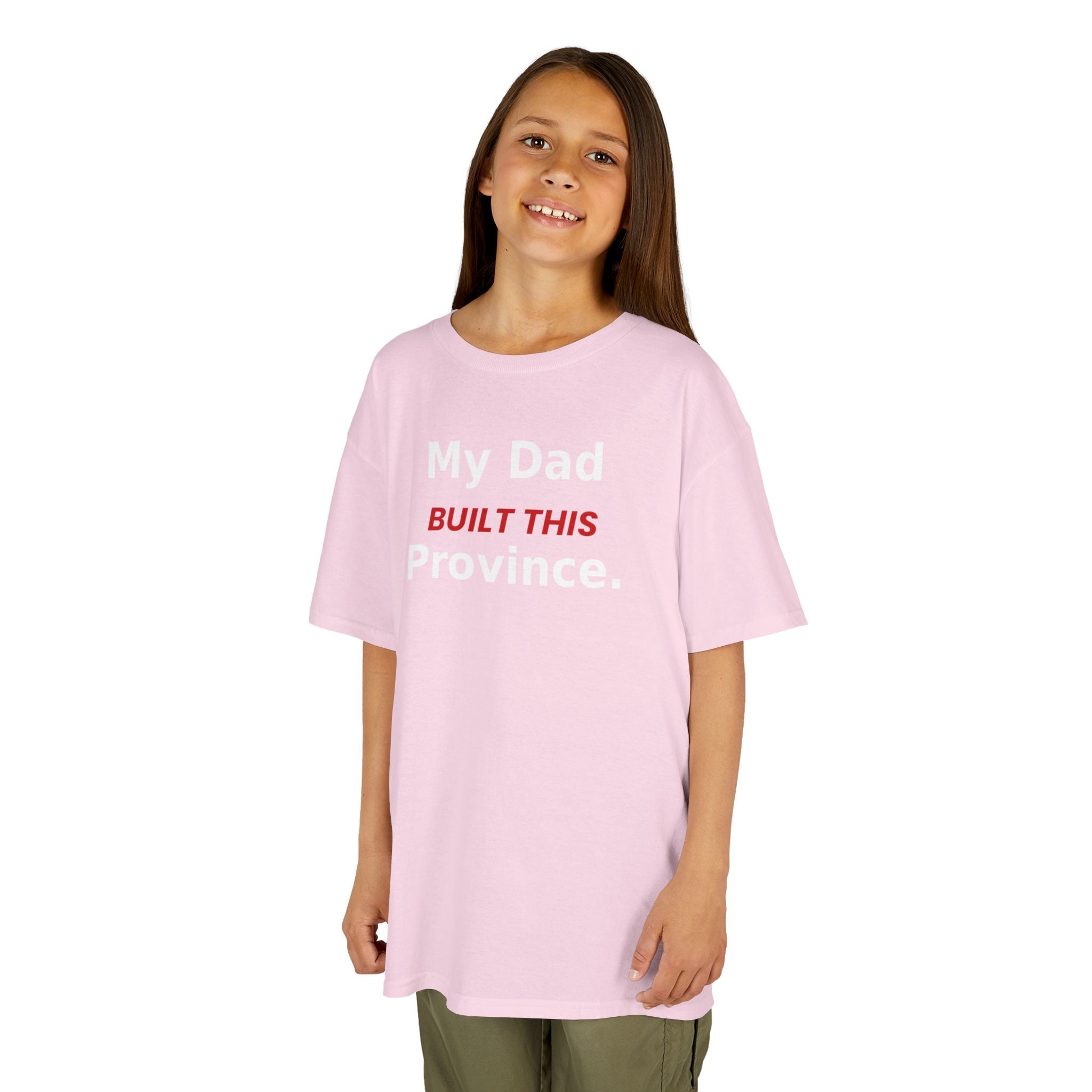 Kids Tee — My Dad Built This Province