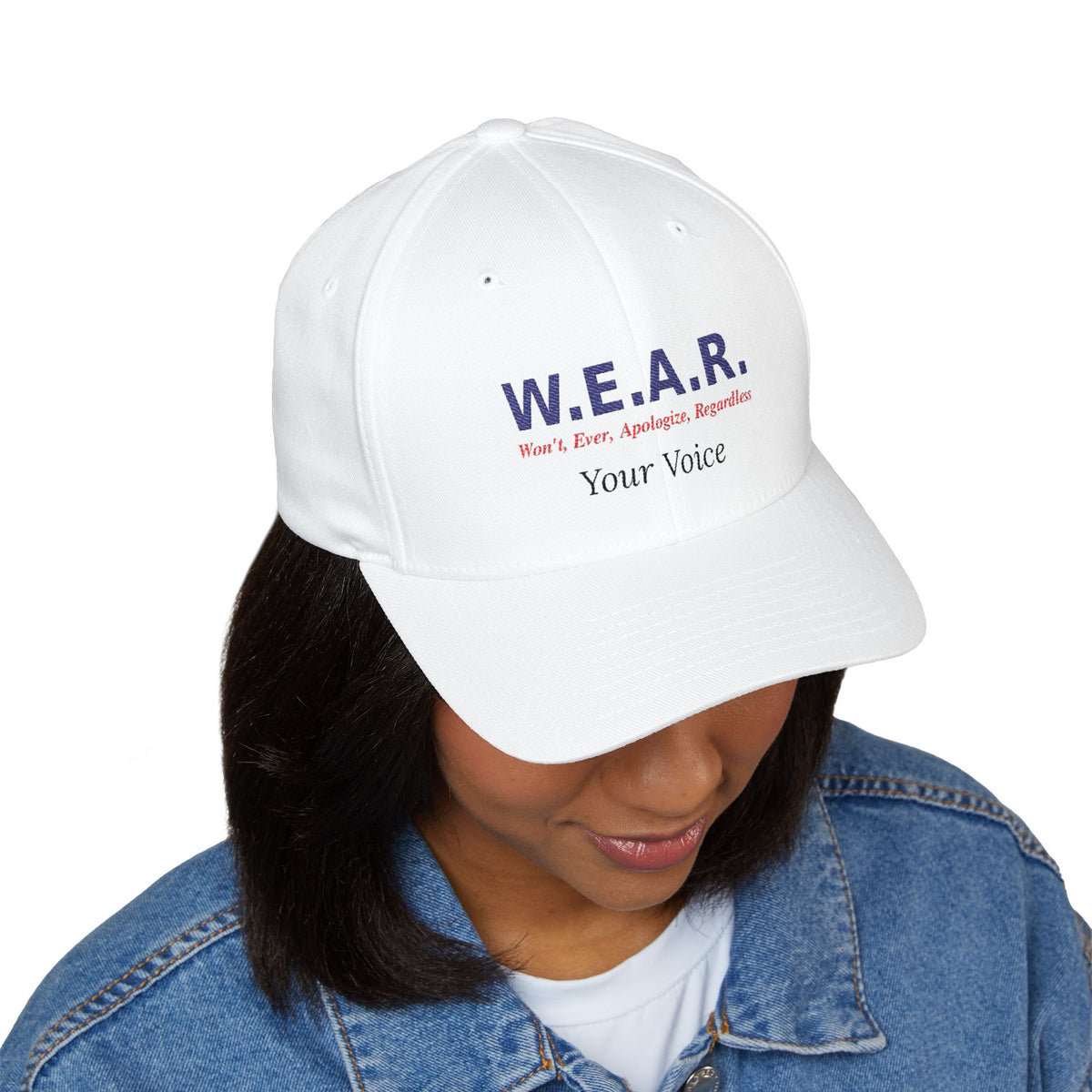 W.E.A.R. Your Voice - Structured cap-Embroidered-Flex fit