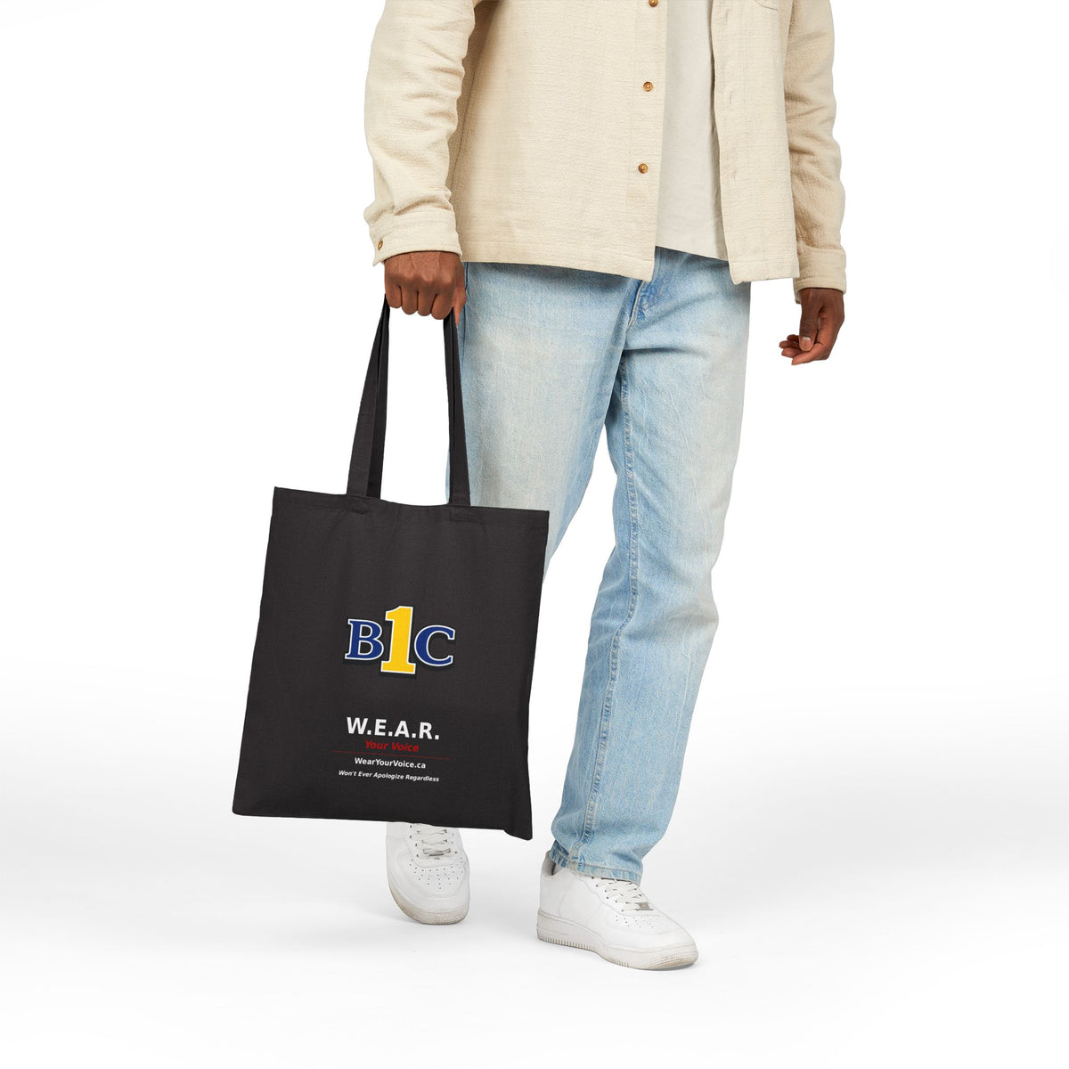 W.E.A.R. Your Voice / There's Only One Party With The Backbone To Say It. - Canvas Tote Bag