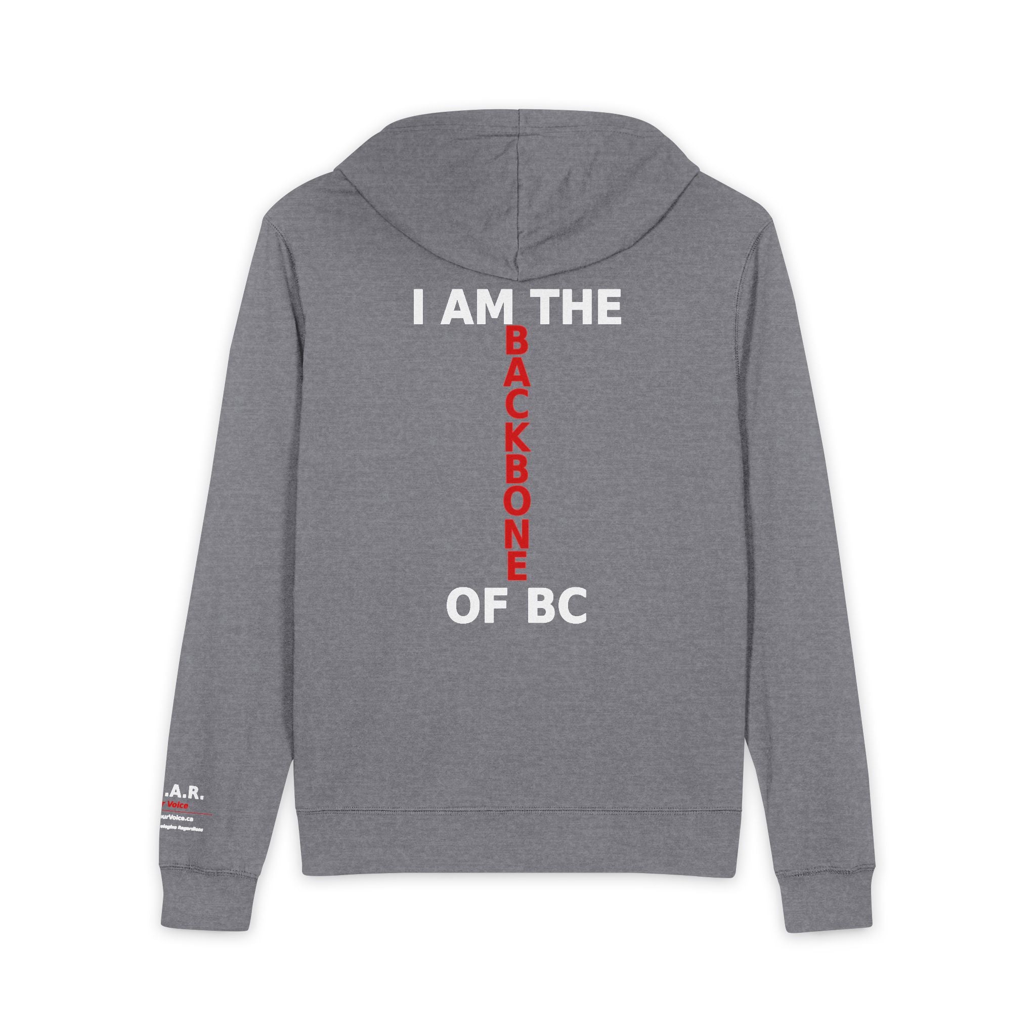 1BC / I Am The Backbone Of BC - Zip Hoodie