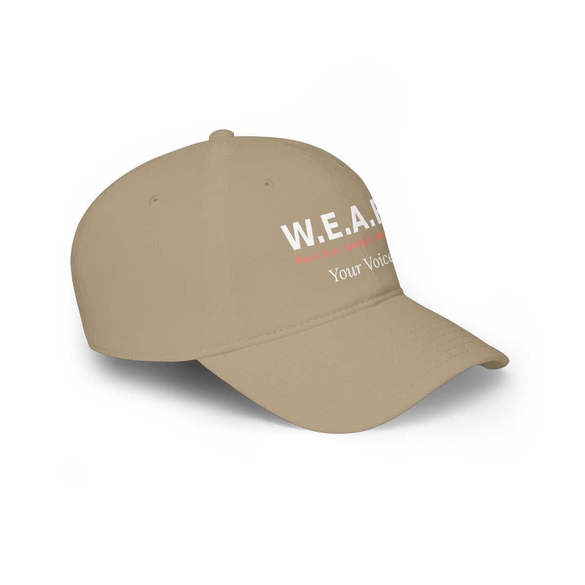 W.E.A.R Your Voice - Baseball cap-Embroidered-Velcro strap