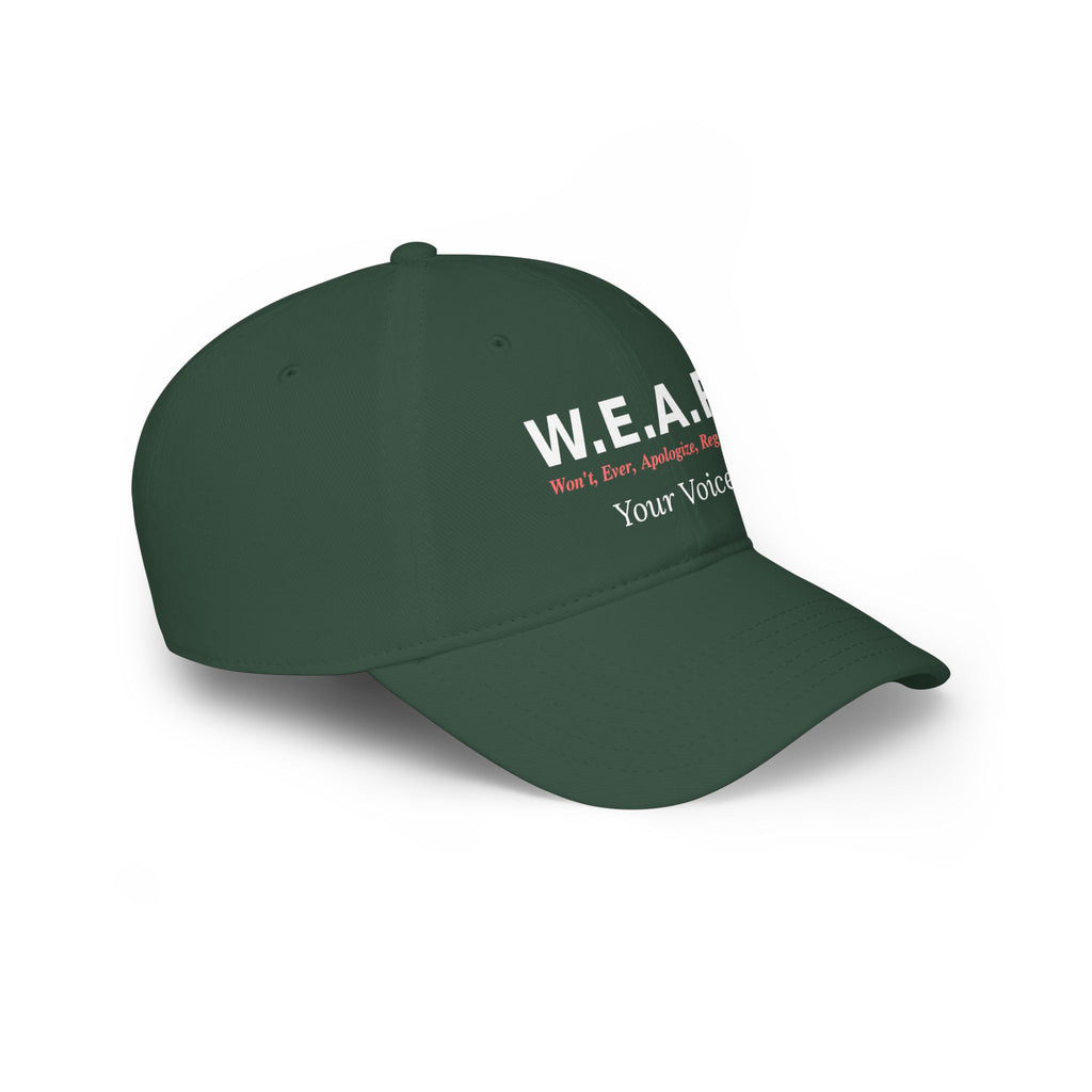 W.E.A.R Your Voice - Baseball cap-Embroidered-Velcro strap