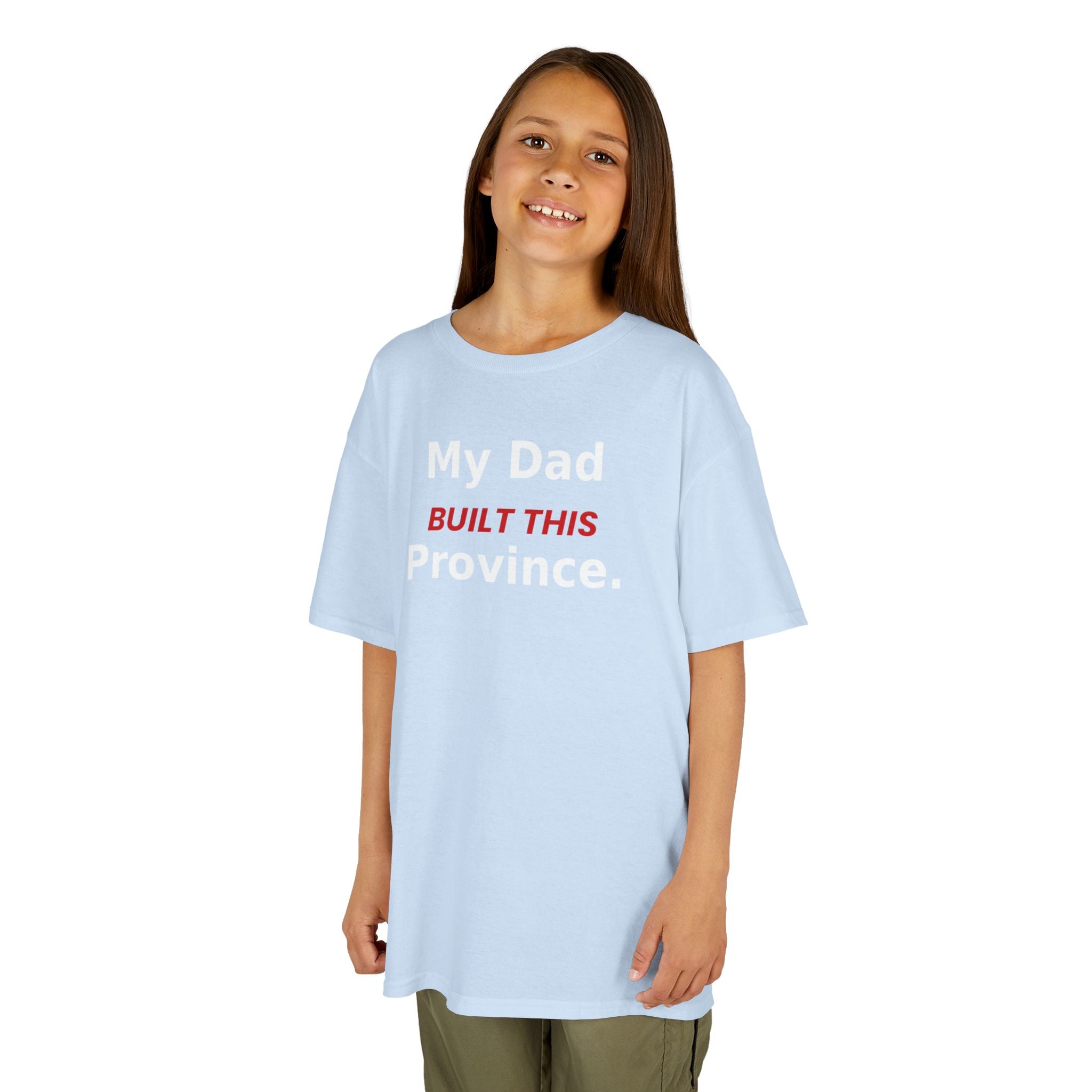 Kids Tee — My Dad Built This Province