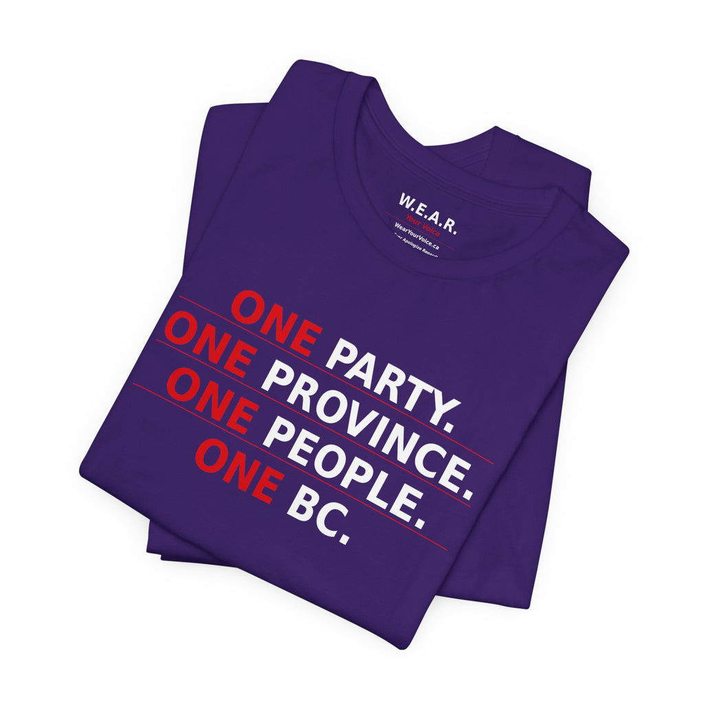 dark - One Party, One Province, One People, One BC / Only One Party Has The Backbone To Say It