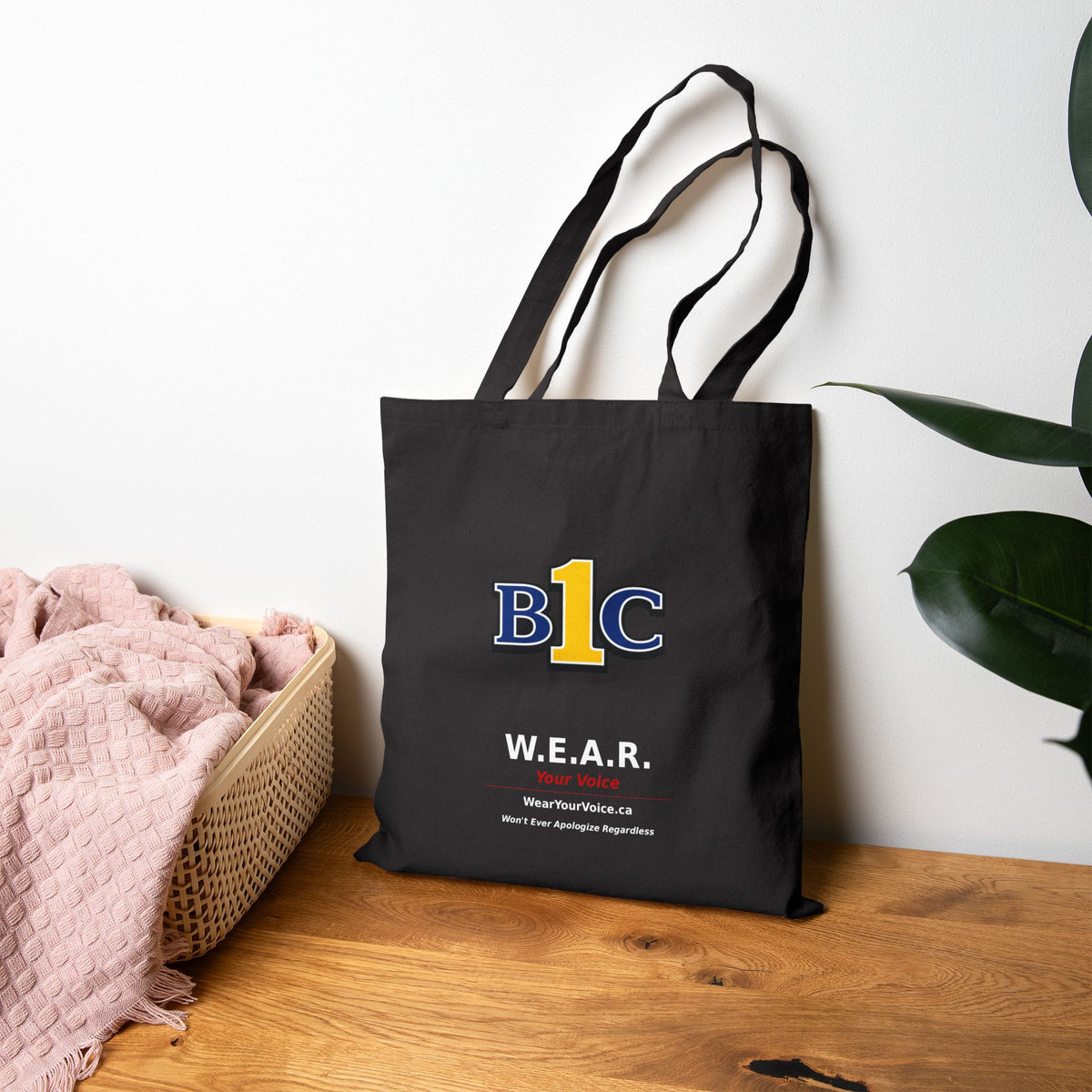 W.E.A.R. Your Voice / There's Only One Party With The Backbone To Say It. - Canvas Tote Bag