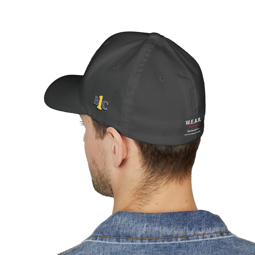 One Party, One Province, One People, One BC - Structured cap-Embroidered-Flex fit