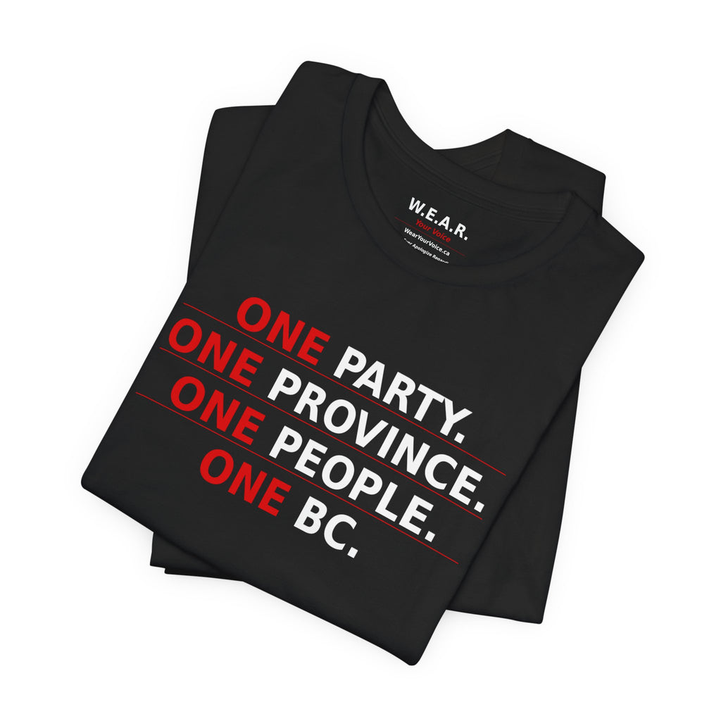 dark - One Party, One Province, One People, One BC / Only One Party Has The Backbone To Say It