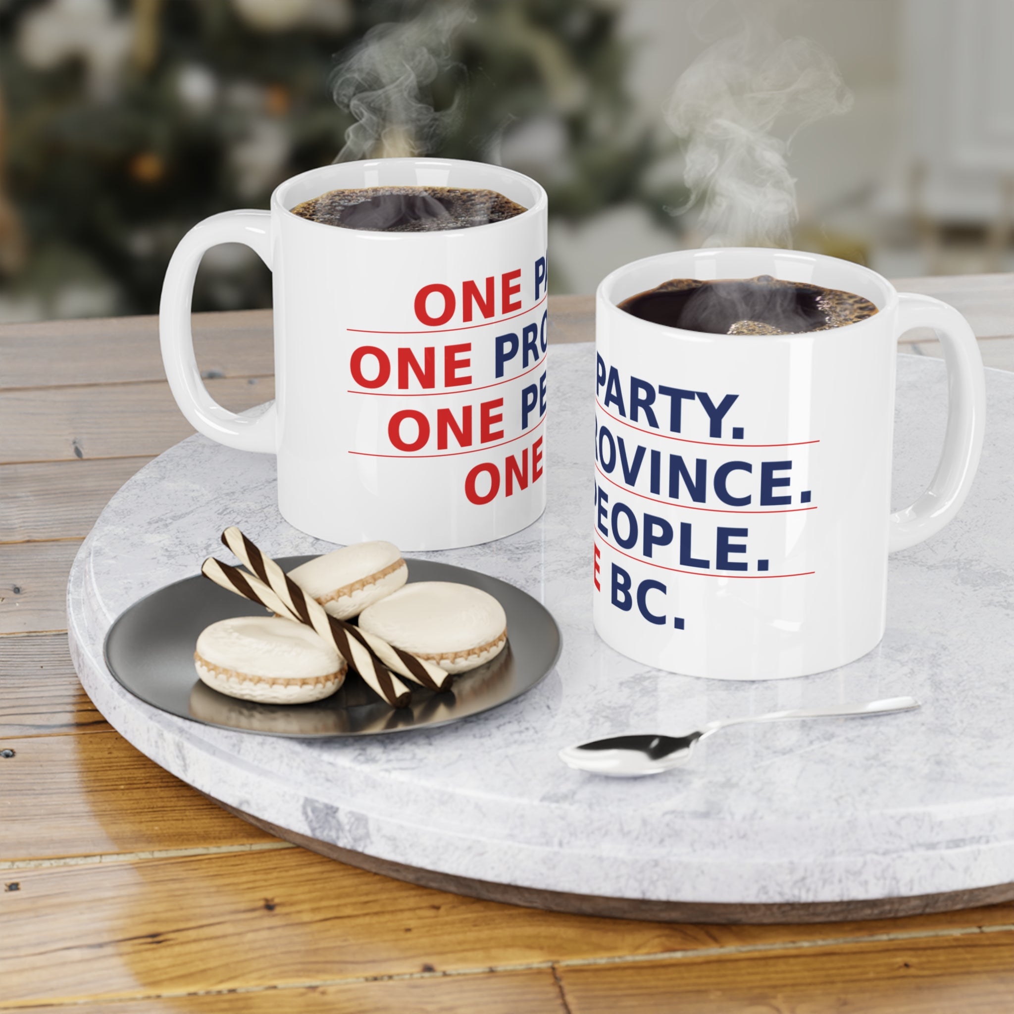 Ceramic Mug — One Party. One Province. One People. One BC.