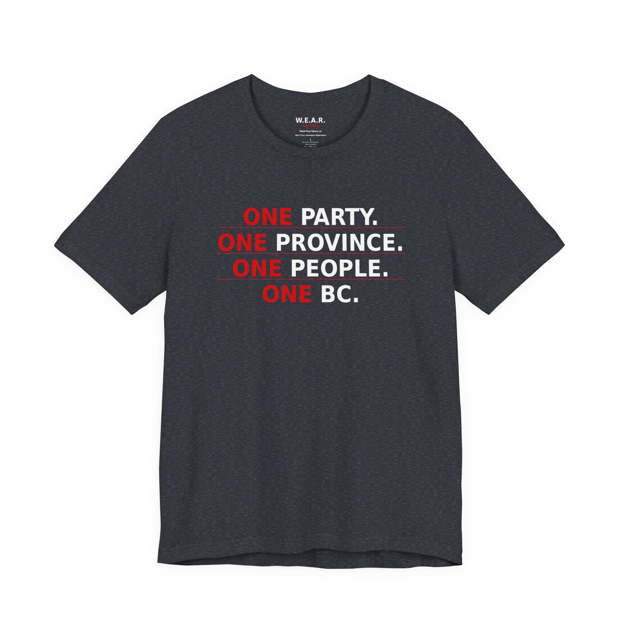 dark - One Party, One Province, One People, One BC / Only One Party Has The Backbone To Say It