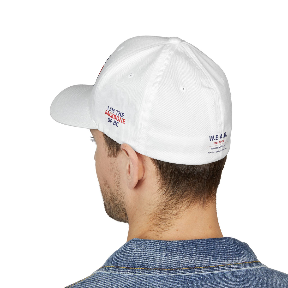 Real People. Real Message. Real BC.- Structured cap-Embroidered-Flex fit