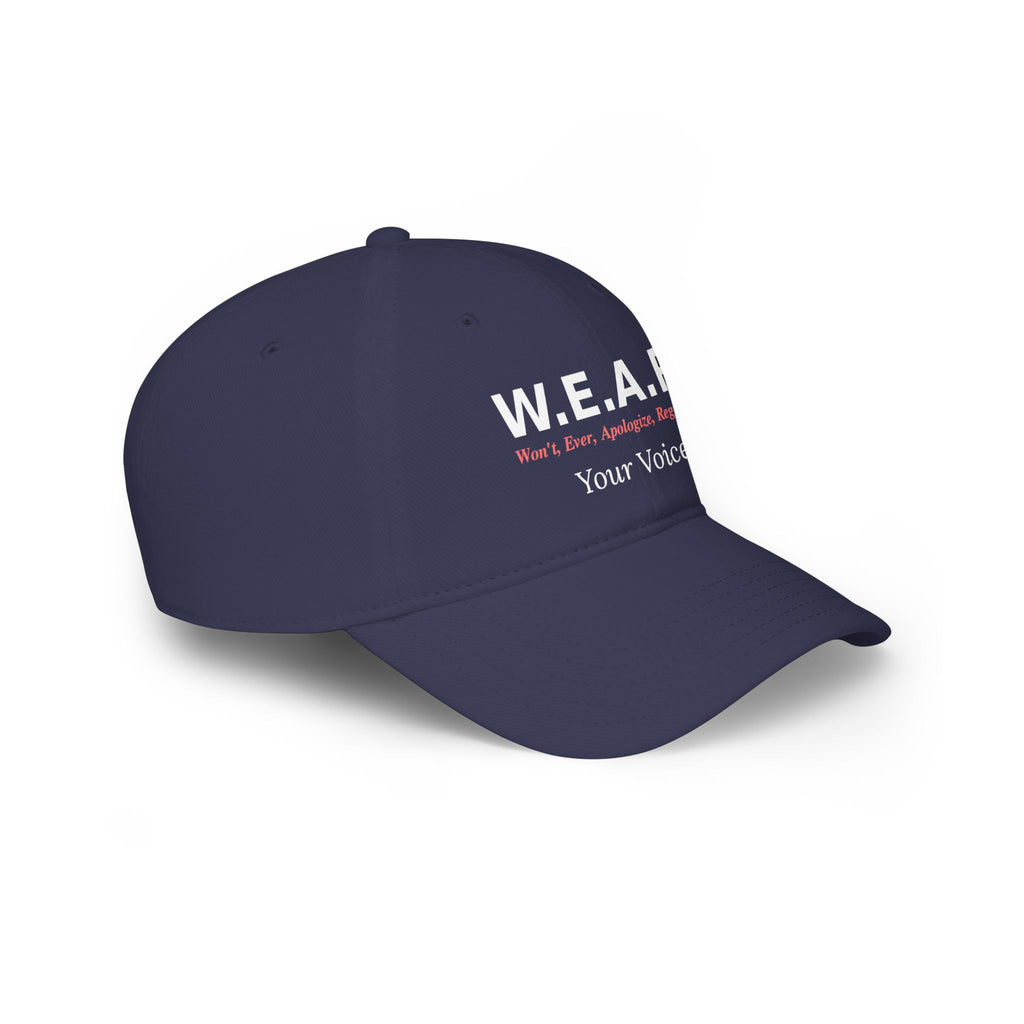 W.E.A.R Your Voice - Baseball cap-Embroidered-Velcro strap