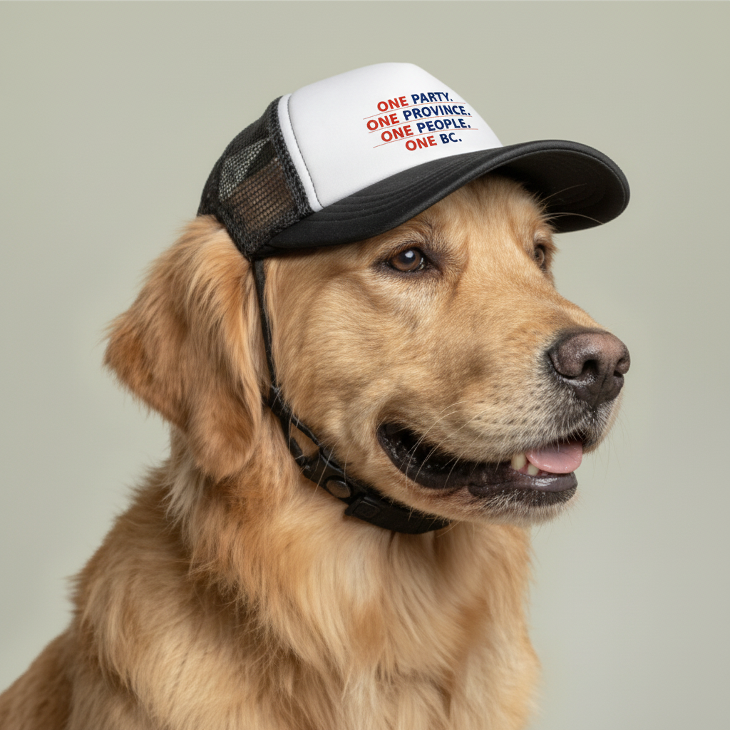 Doggie Hat — One Party. One Province. One People. One BC.