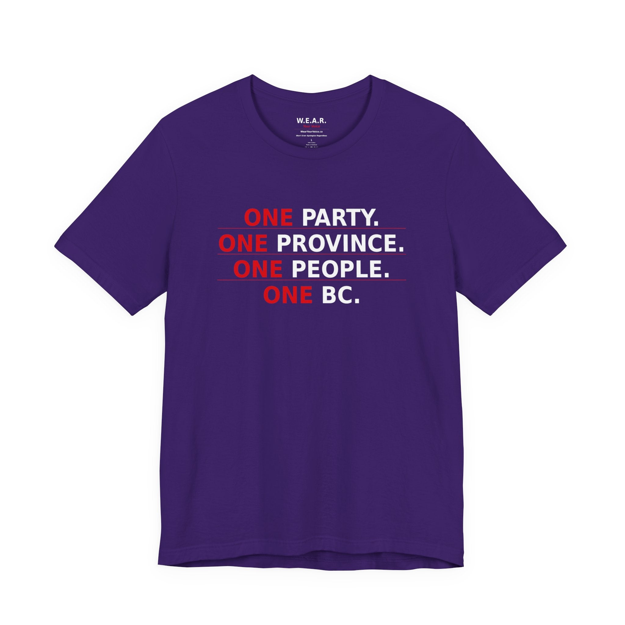 dark - One Party, One Province, One People, One BC / Only One Party Has The Backbone To Say It