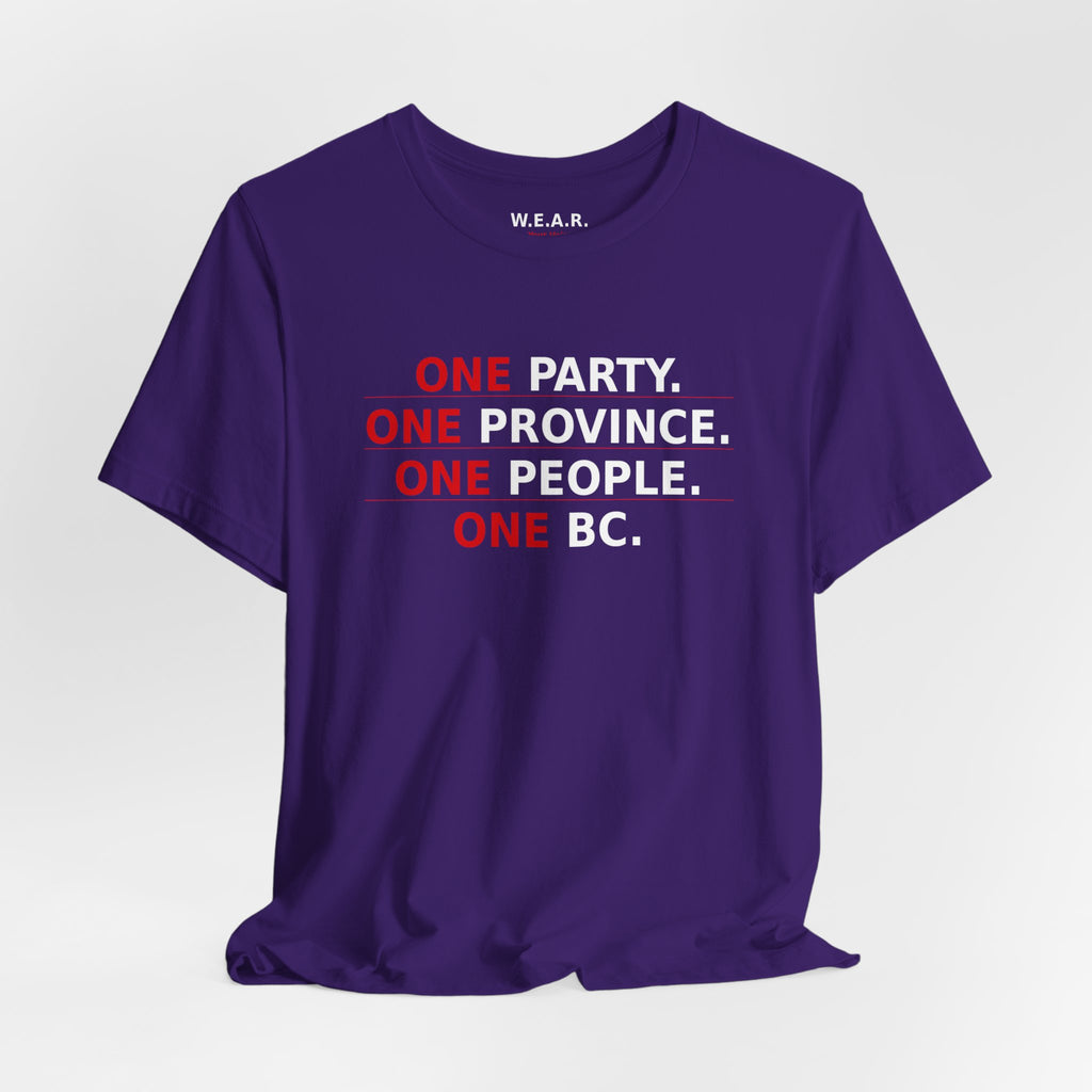 dark - One Party, One Province, One People, One BC / Only One Party Has The Backbone To Say It
