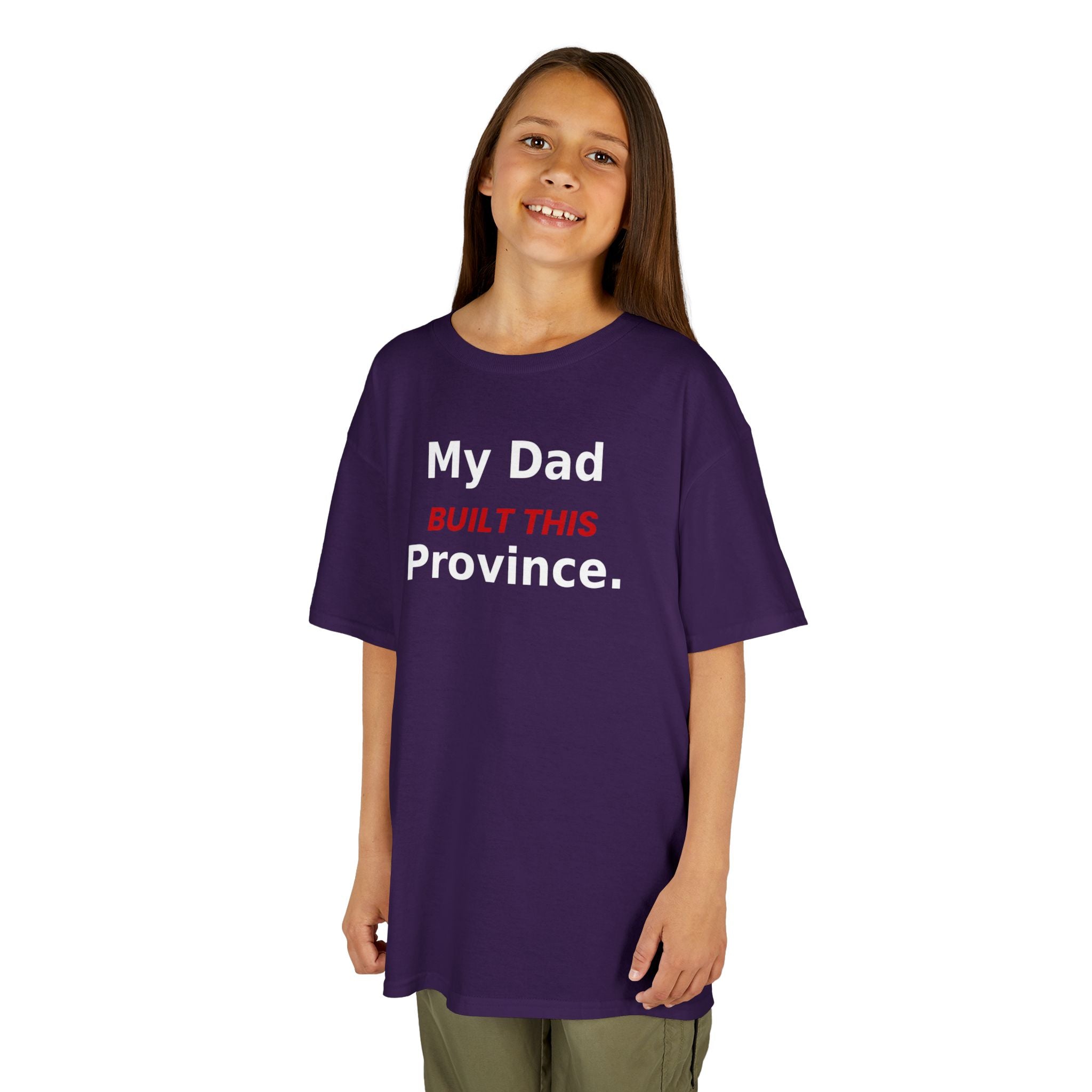 Kids Tee — My Dad Built This Province