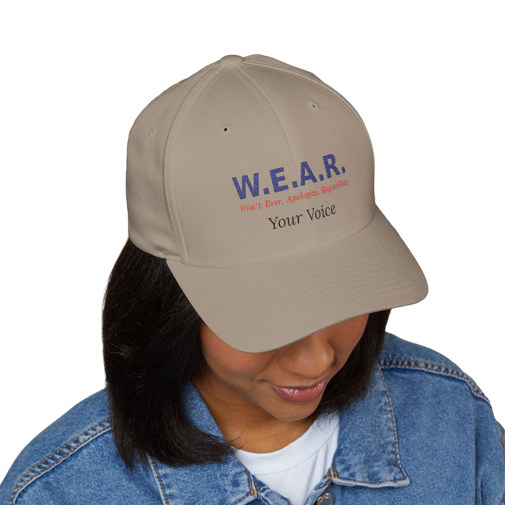W.E.A.R. Your Voice - Structured cap-Embroidered-Flex fit