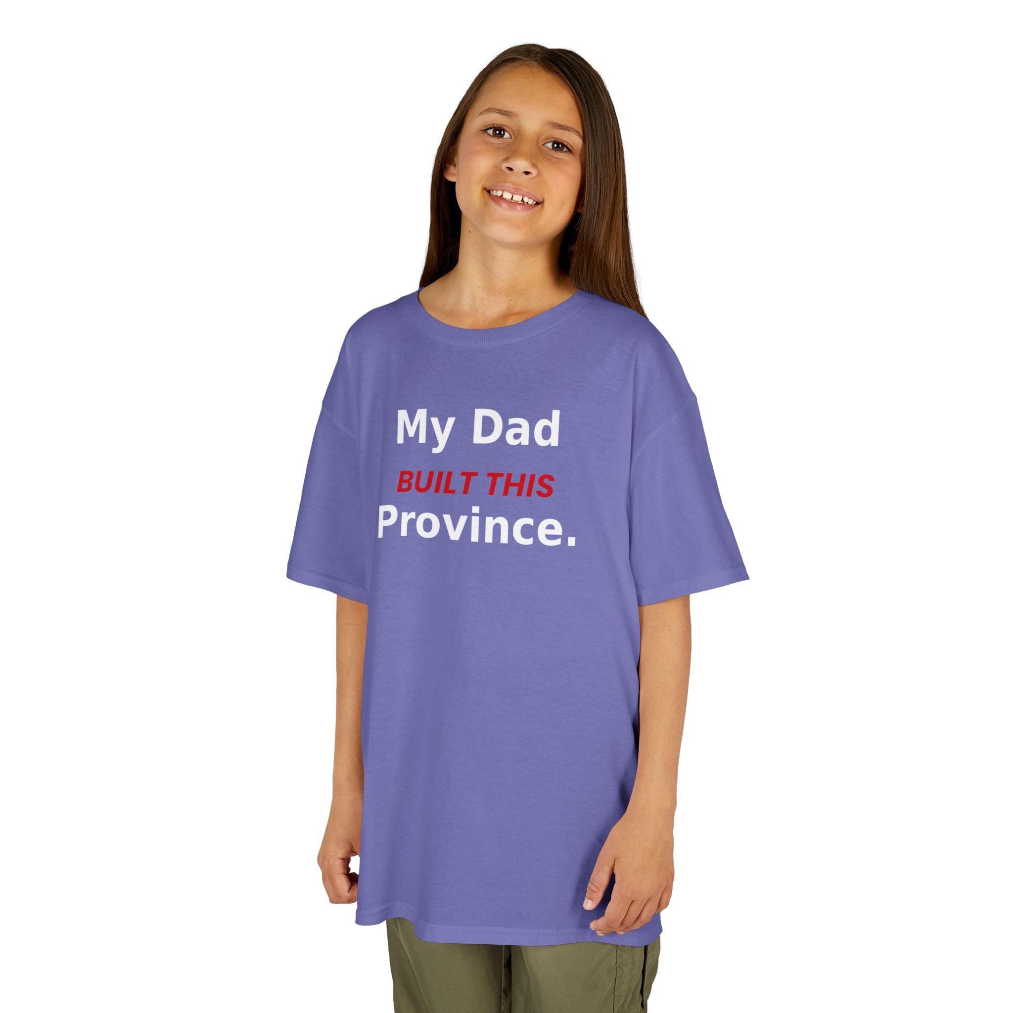 Kids Tee — My Dad Built This Province