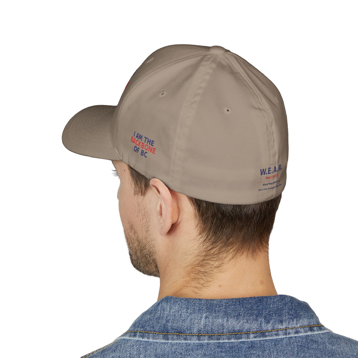 Real People. Real Message. Real BC.- Structured cap-Embroidered-Flex fit