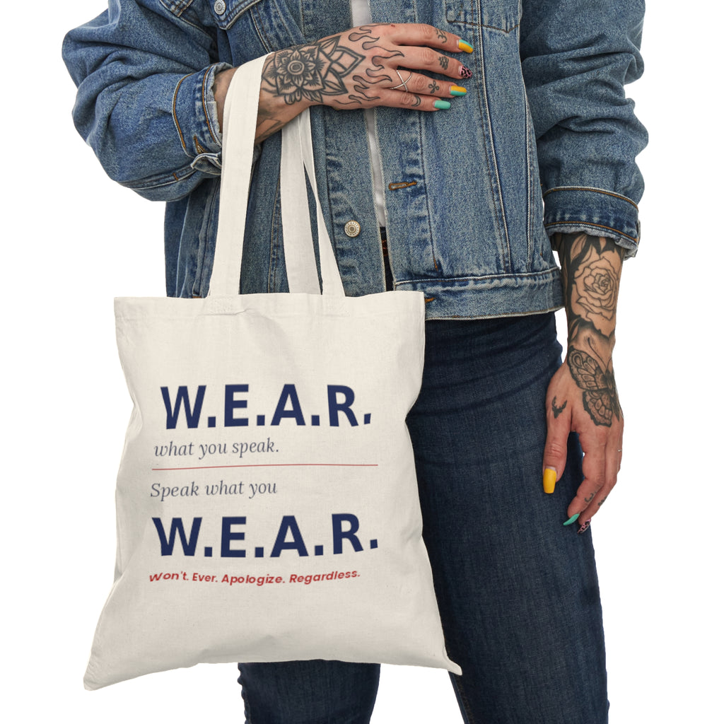 Natural Tote Bag — When The RulesNo Longer PROTECT You. You Must PROTECT Yourself.