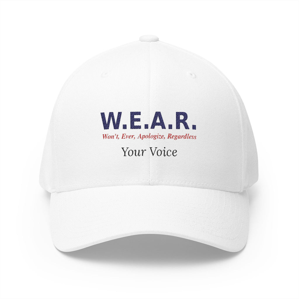 W.E.A.R. Your Voice - Structured cap-Embroidered-Flex fit