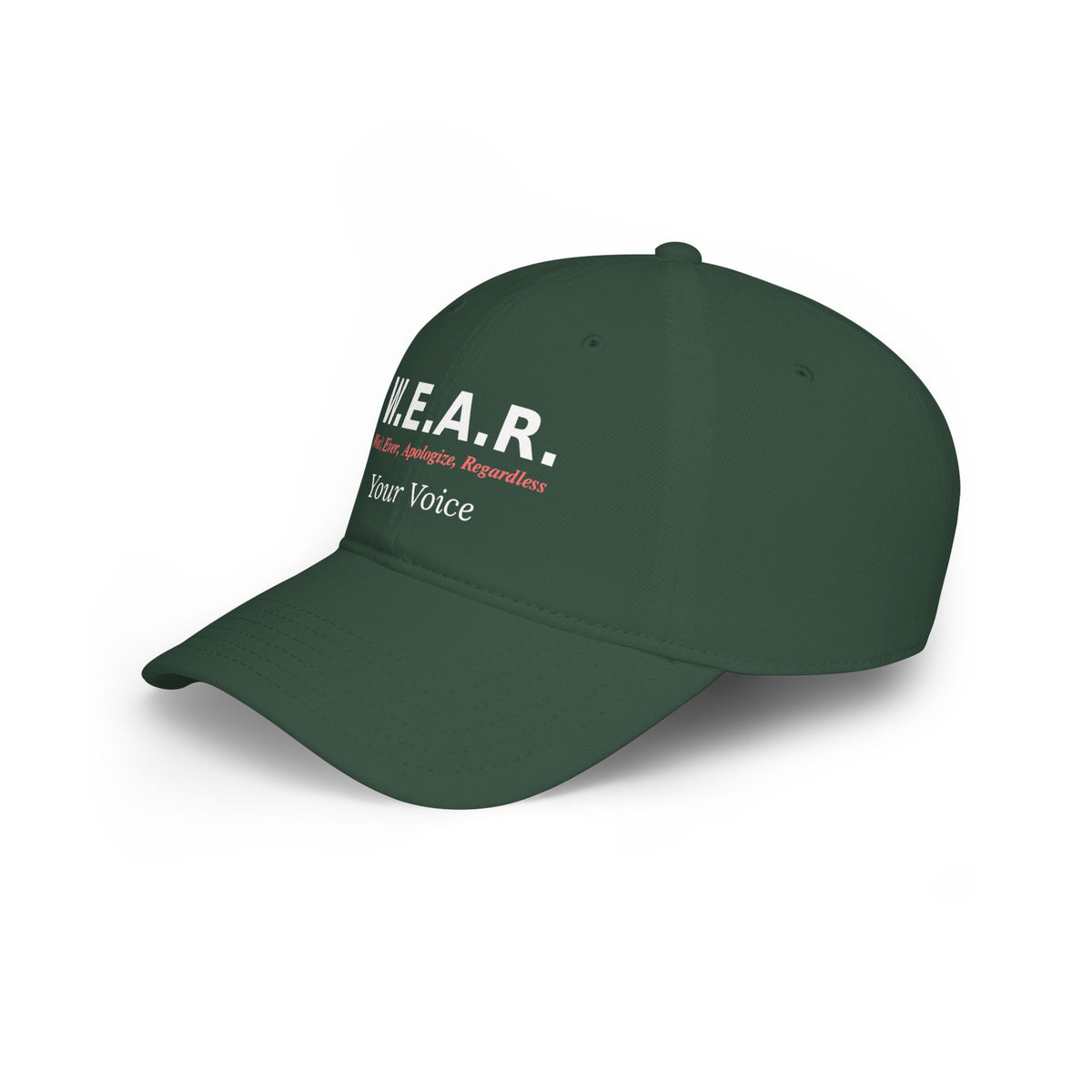 W.E.A.R Your Voice - Baseball cap-Embroidered-Velcro strap