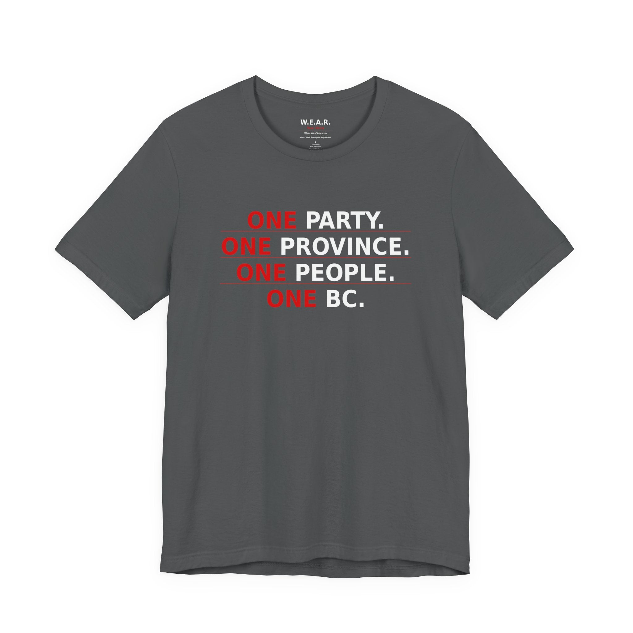 dark - One Party, One Province, One People, One BC / Only One Party Has The Backbone To Say It