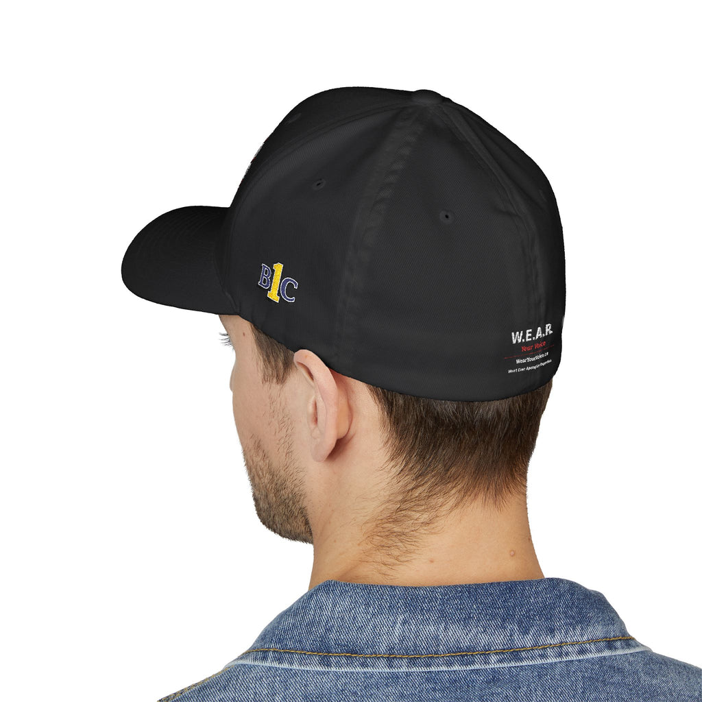One Party, One Province, One People, One BC - Structured cap-Embroidered-Flex fit