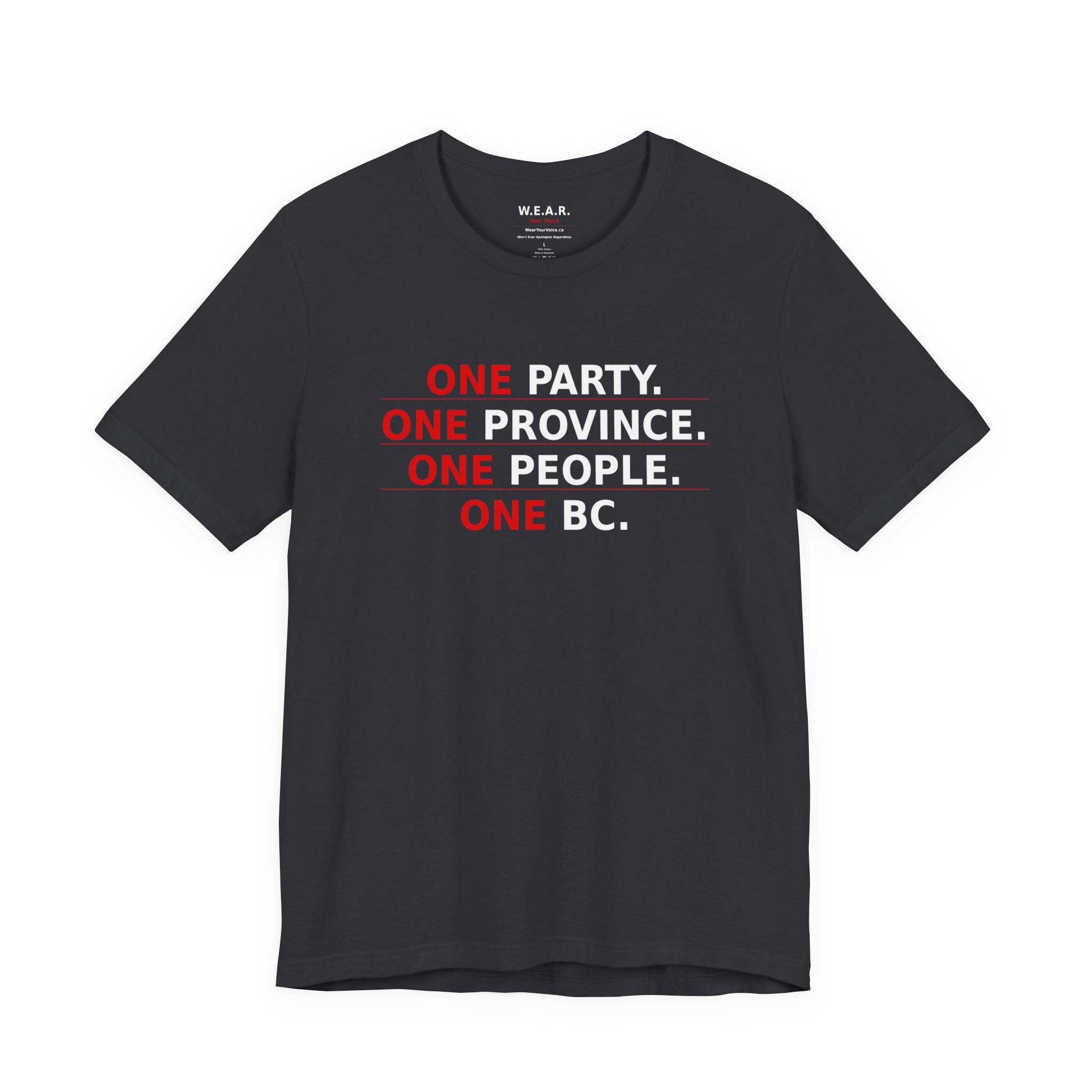 dark - One Party, One Province, One People, One BC / Only One Party Has The Backbone To Say It