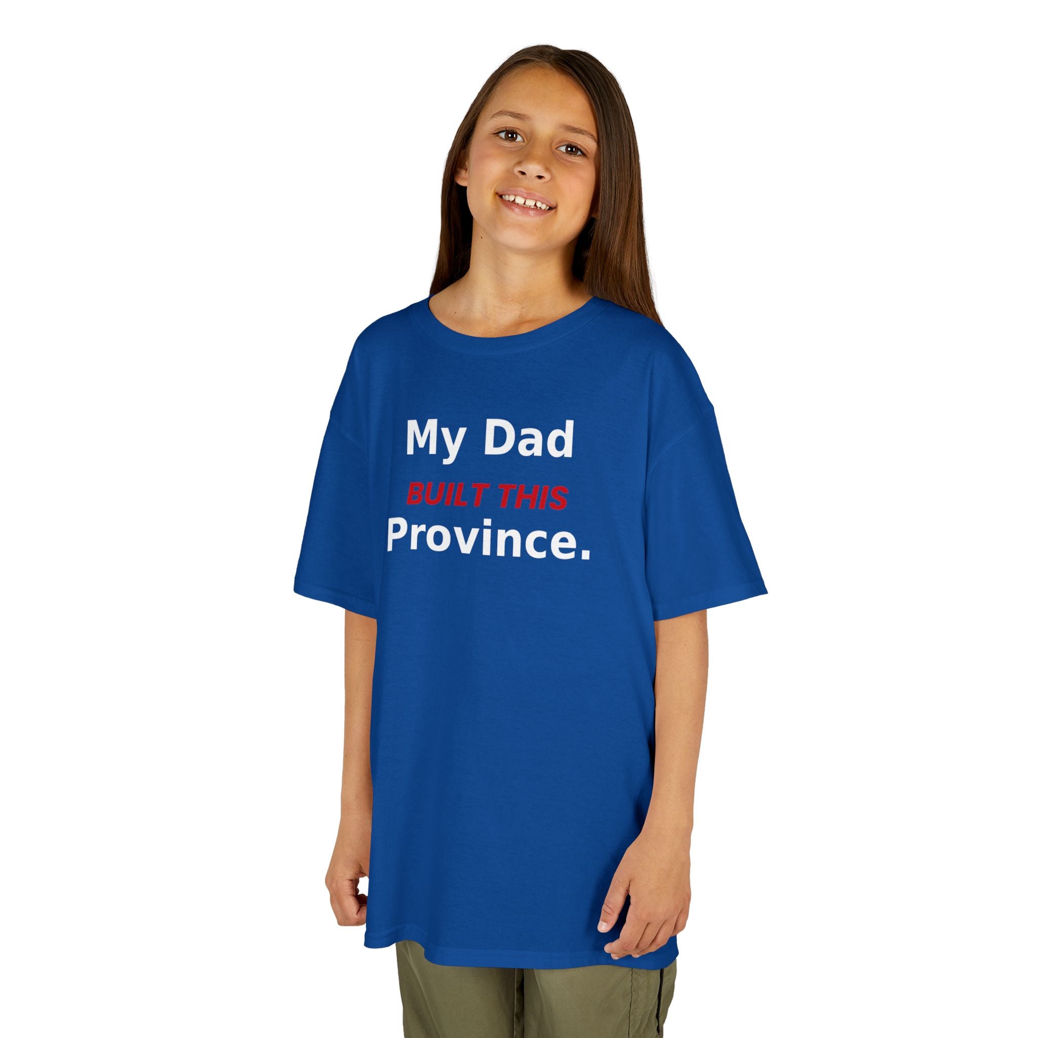 Kids Tee — My Dad Built This Province