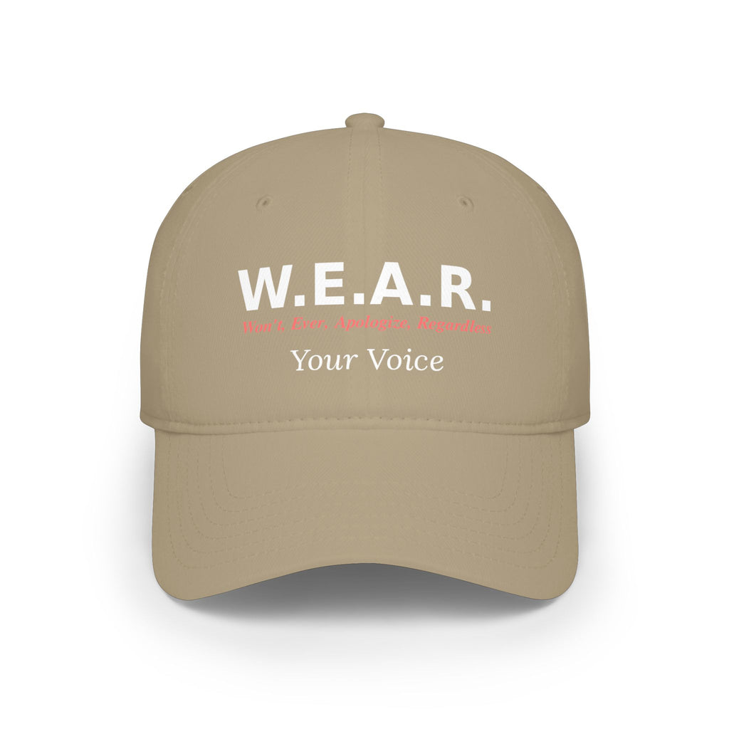 W.E.A.R Your Voice - Baseball cap-Embroidered-Velcro strap