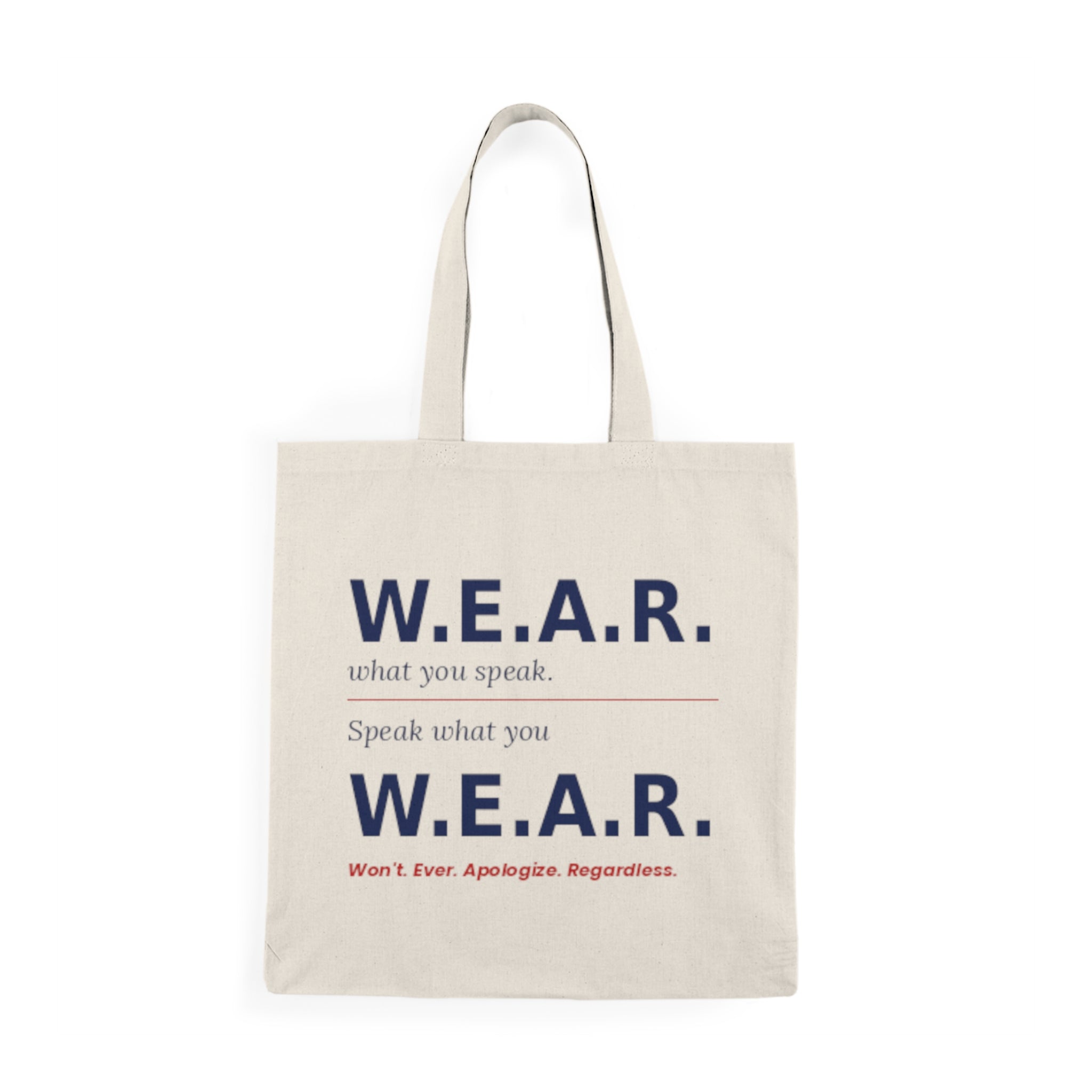 Natural Tote Bag — When The RulesNo Longer PROTECT You. You Must PROTECT Yourself.