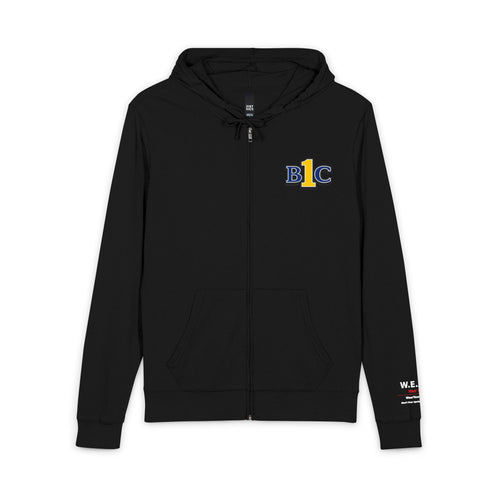 1BC / WE WORK WE BUILD WE ARE THE BACKBONE OF THIS PROVINCE Zip Hoodie