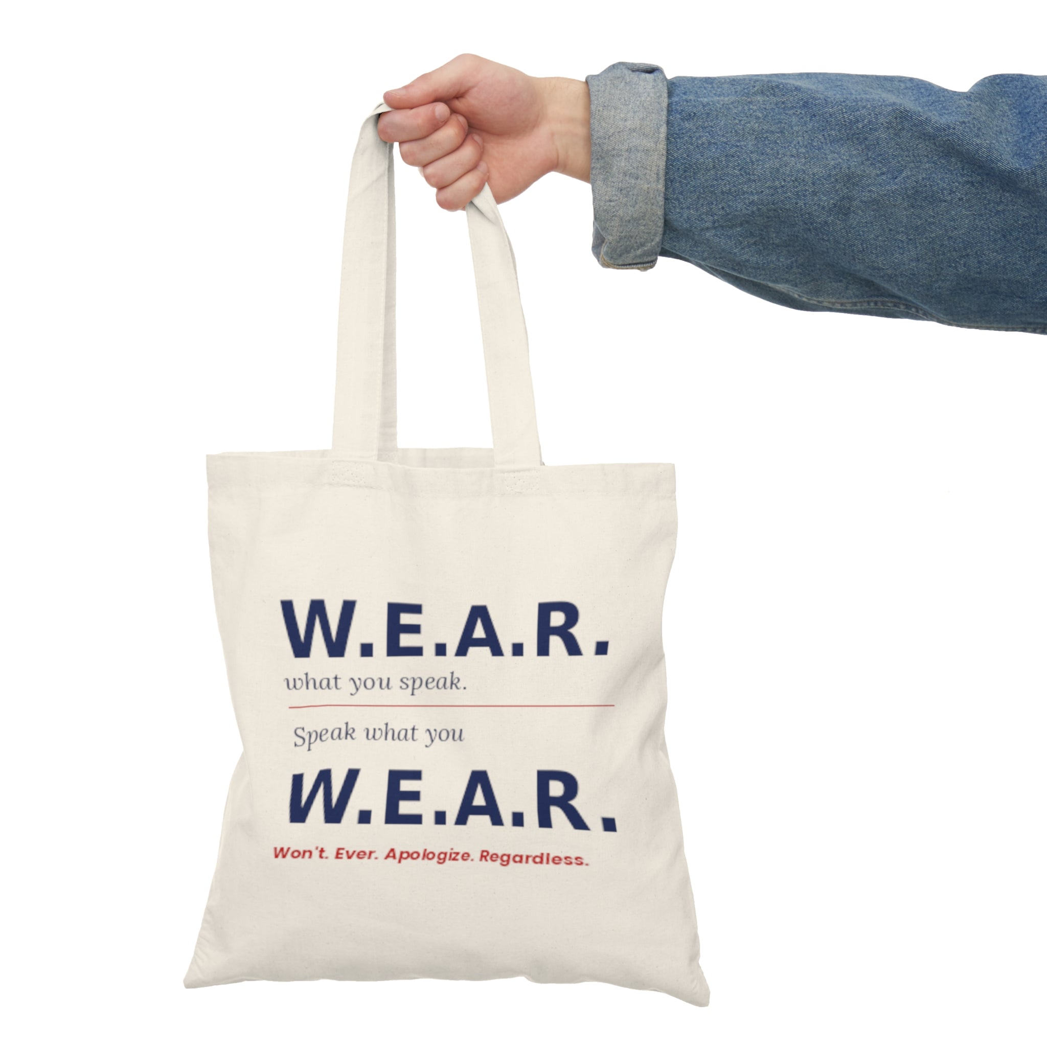 Natural Tote Bag — When The RulesNo Longer PROTECT You. You Must PROTECT Yourself.