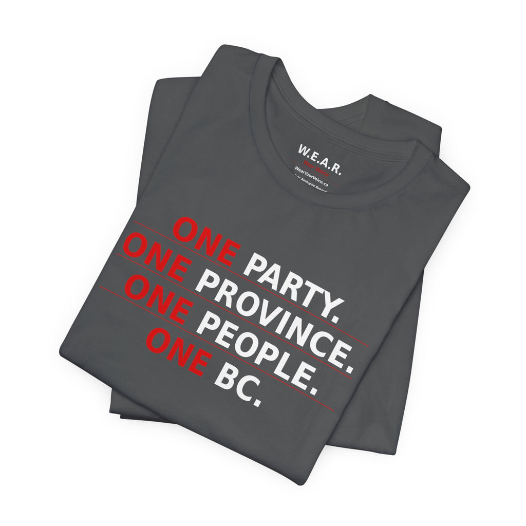 dark - One Party, One Province, One People, One BC / Only One Party Has The Backbone To Say It
