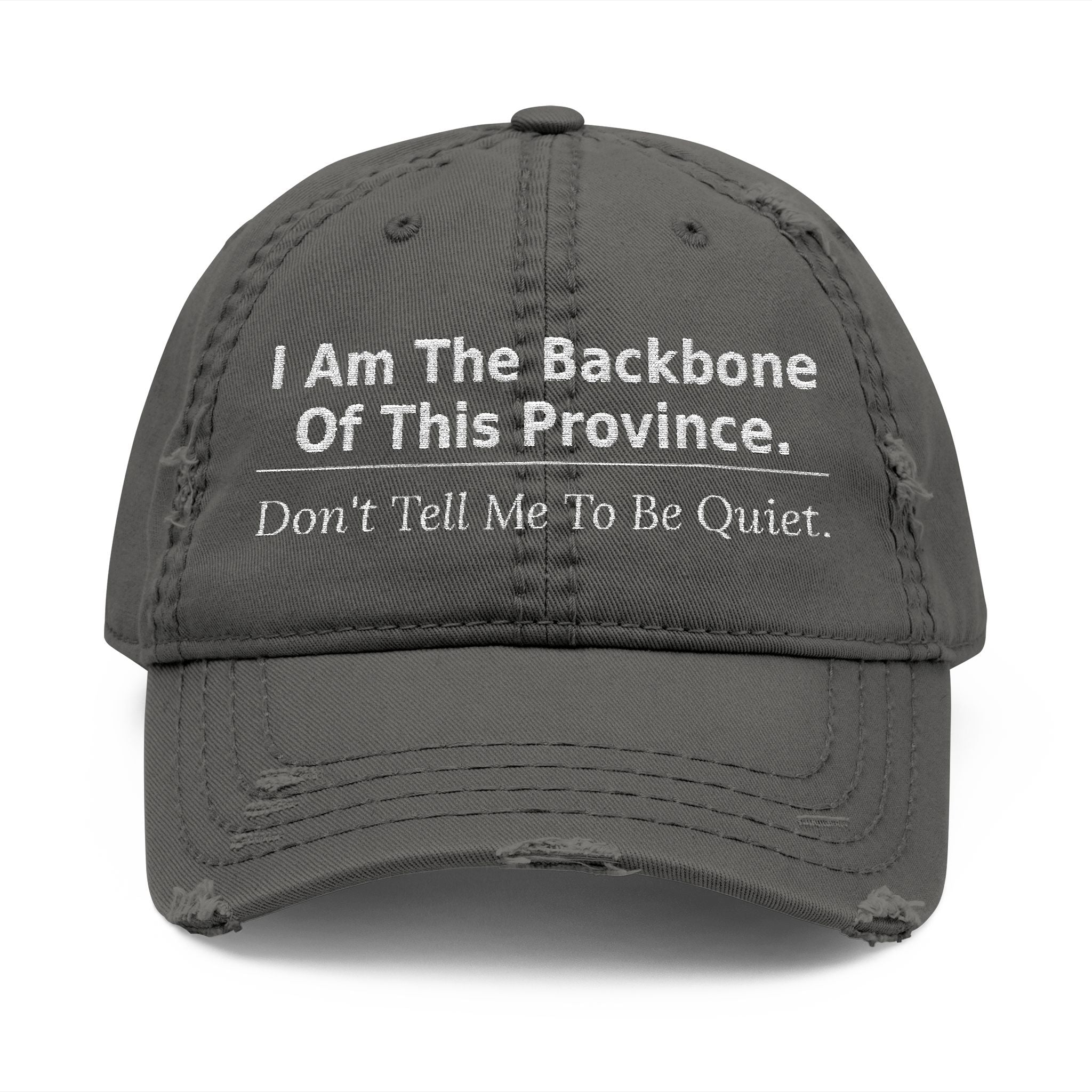 I Am The Backbone Of This Province Don't Tell Me To Be Quiet - Velcro strap