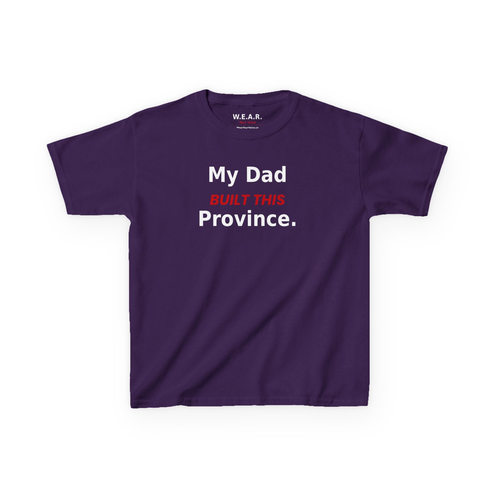Kids Tee — My Dad Built This Province