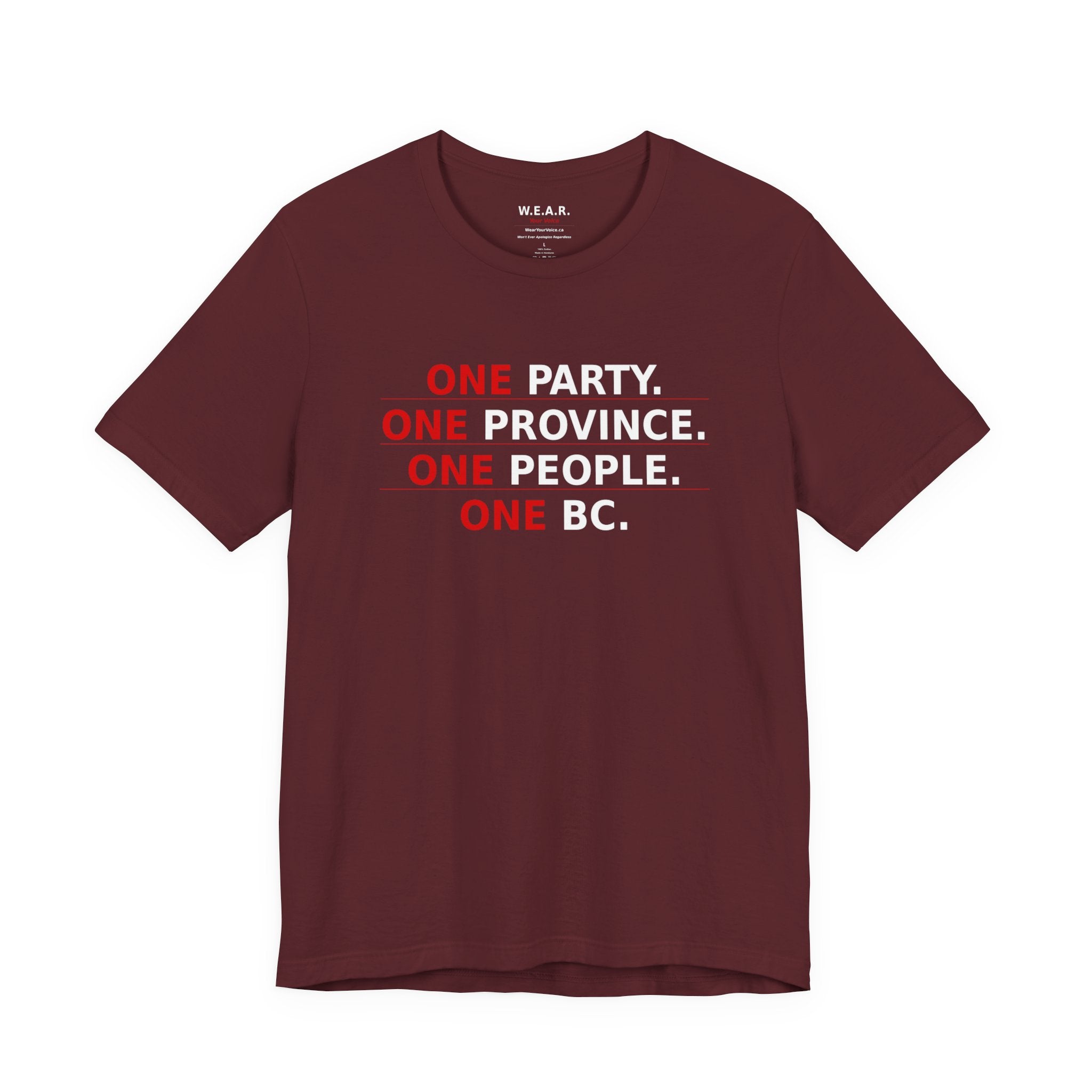 dark - One Party, One Province, One People, One BC / Only One Party Has The Backbone To Say It