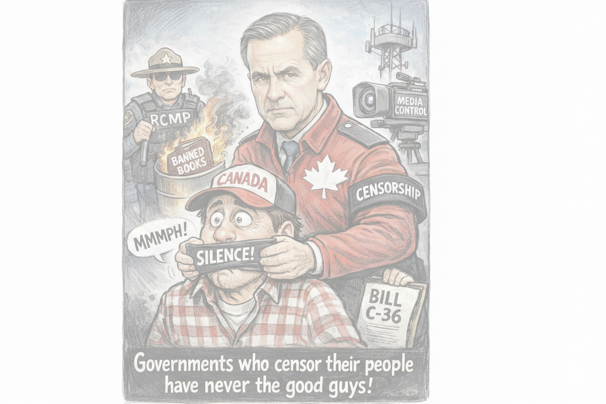 Censorship Cartoon - Semi-Transparent