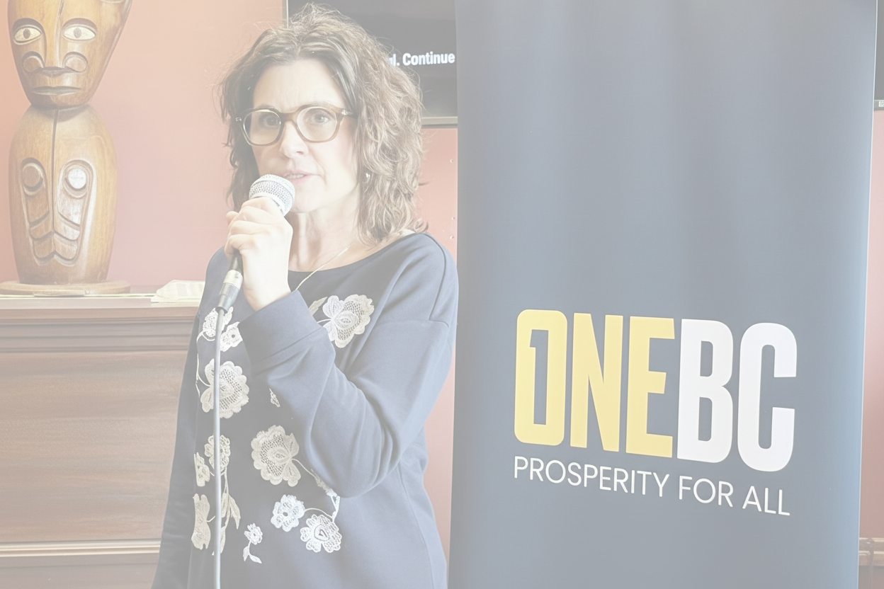 ONE BC Prosperity for All - Semi-Transparent